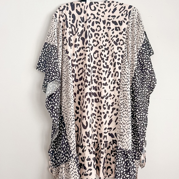 Patchwork/ mixed media silky duster/ beach cover up - Picture 2 of 3